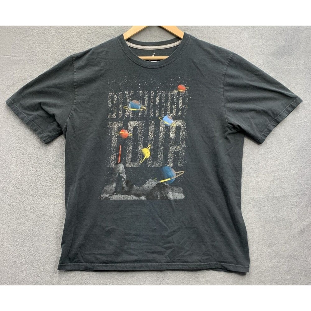 Jordan Jumpman Graphic Tee T-Shirt Men's Six Ring Tour Black Crew Neck Size XL
